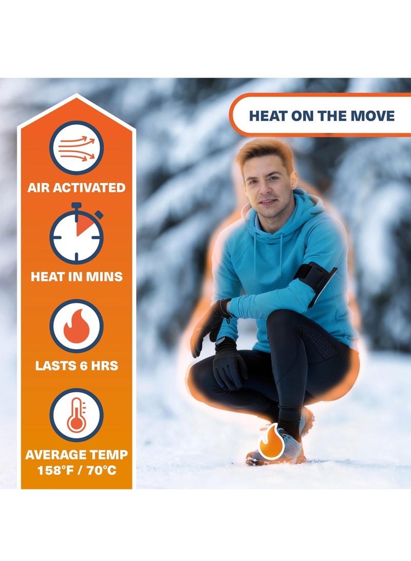 6 Pair Disposable Foot Warmer Value Pack, Safe Fast Heat, 10 Hours of Warmth - Image 2